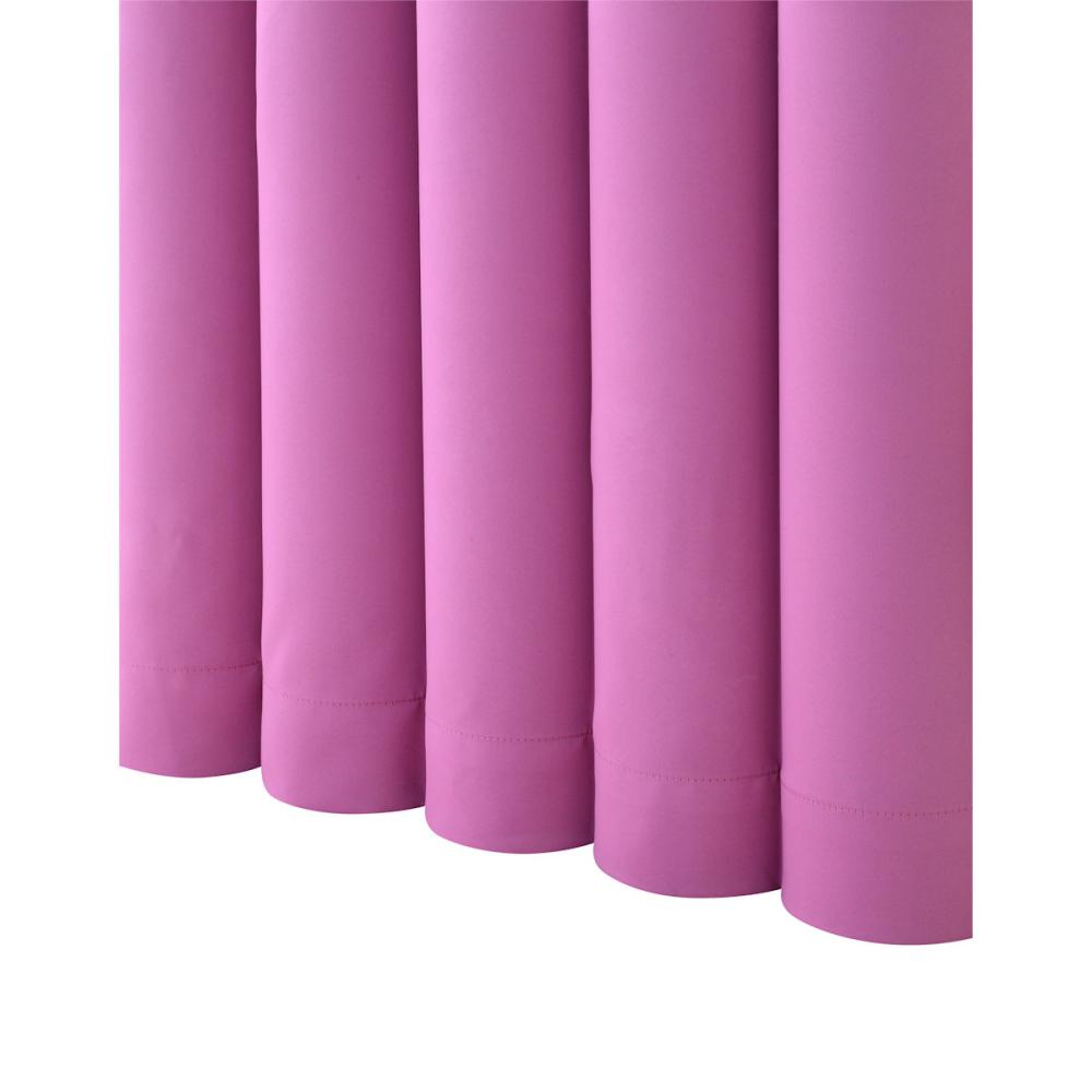 ドレープカーテン　ベルーイ　１級遮光・防炎　ビビッドピンク　１００×２００ｃｍ　２枚組