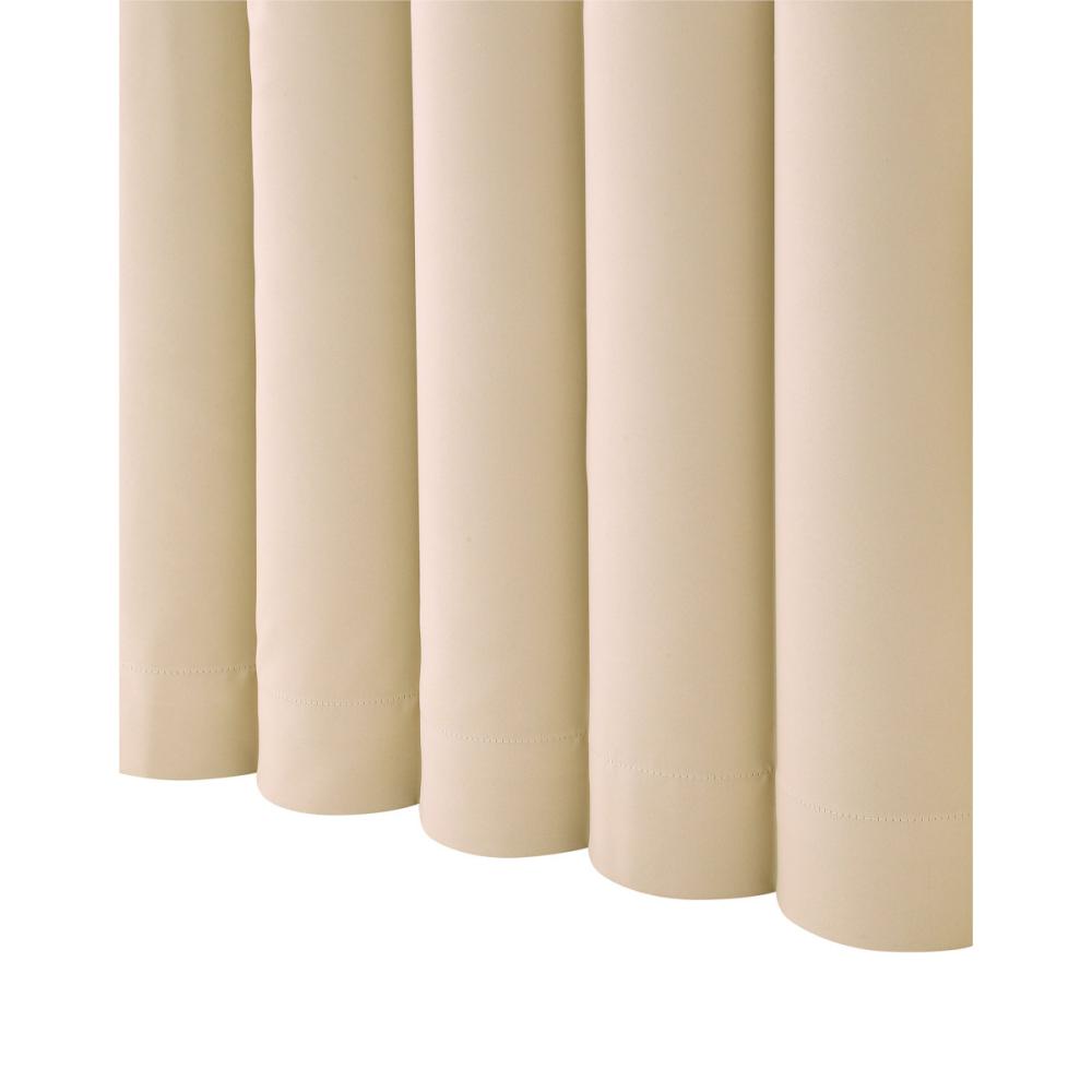 ドレープカーテン　ベルーイ　１級遮光・防炎　ミルクティ　１５０×１７８ｃｍ　１枚入り