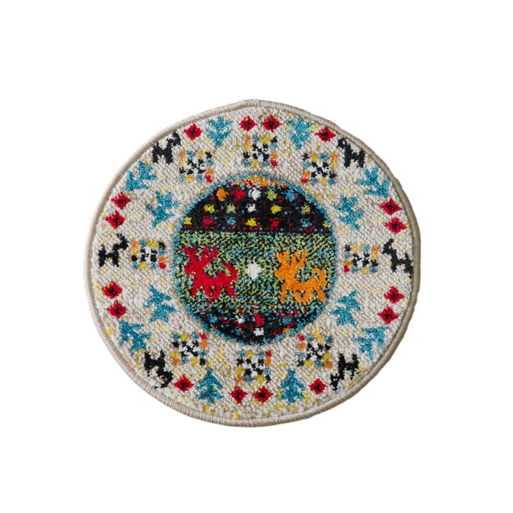 イケヒコ　チェアパッド　イビサ　丸