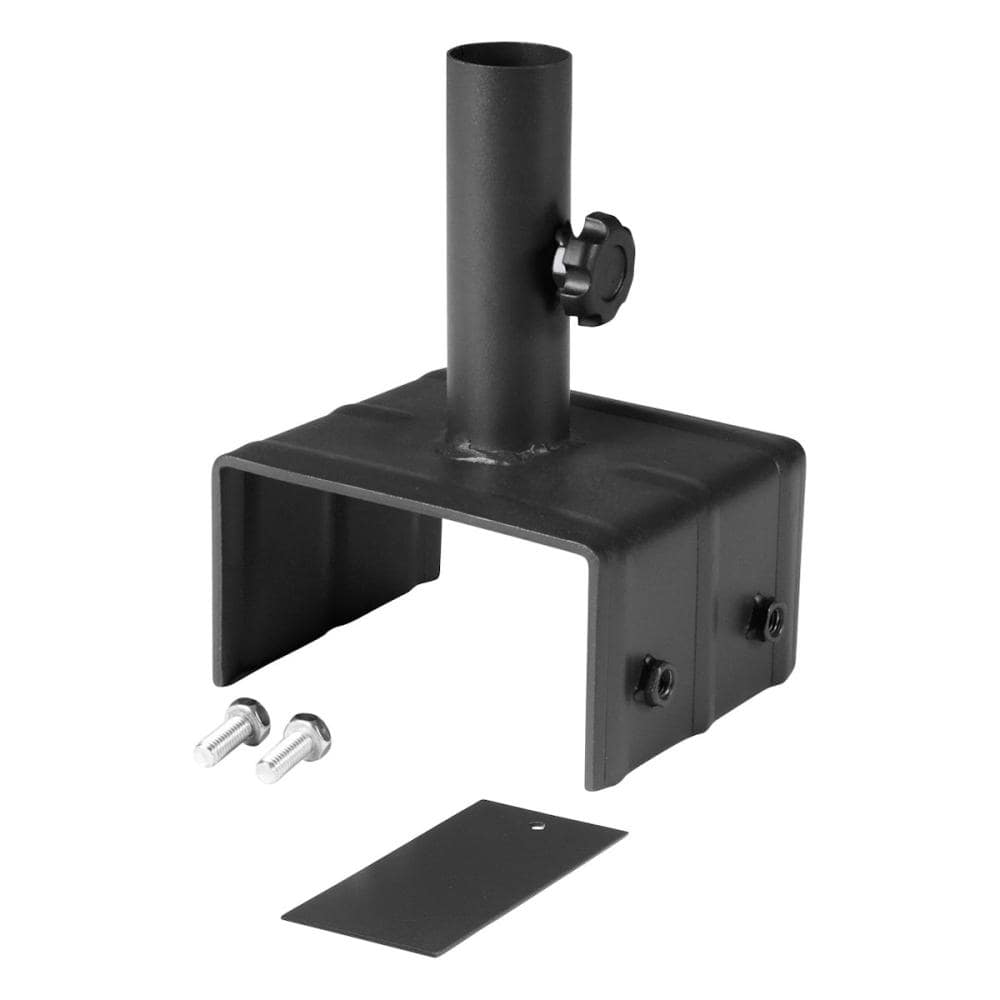 タカショー　ガディスアルミフェンス　ポール固定金具　１２ｃｍブロック用