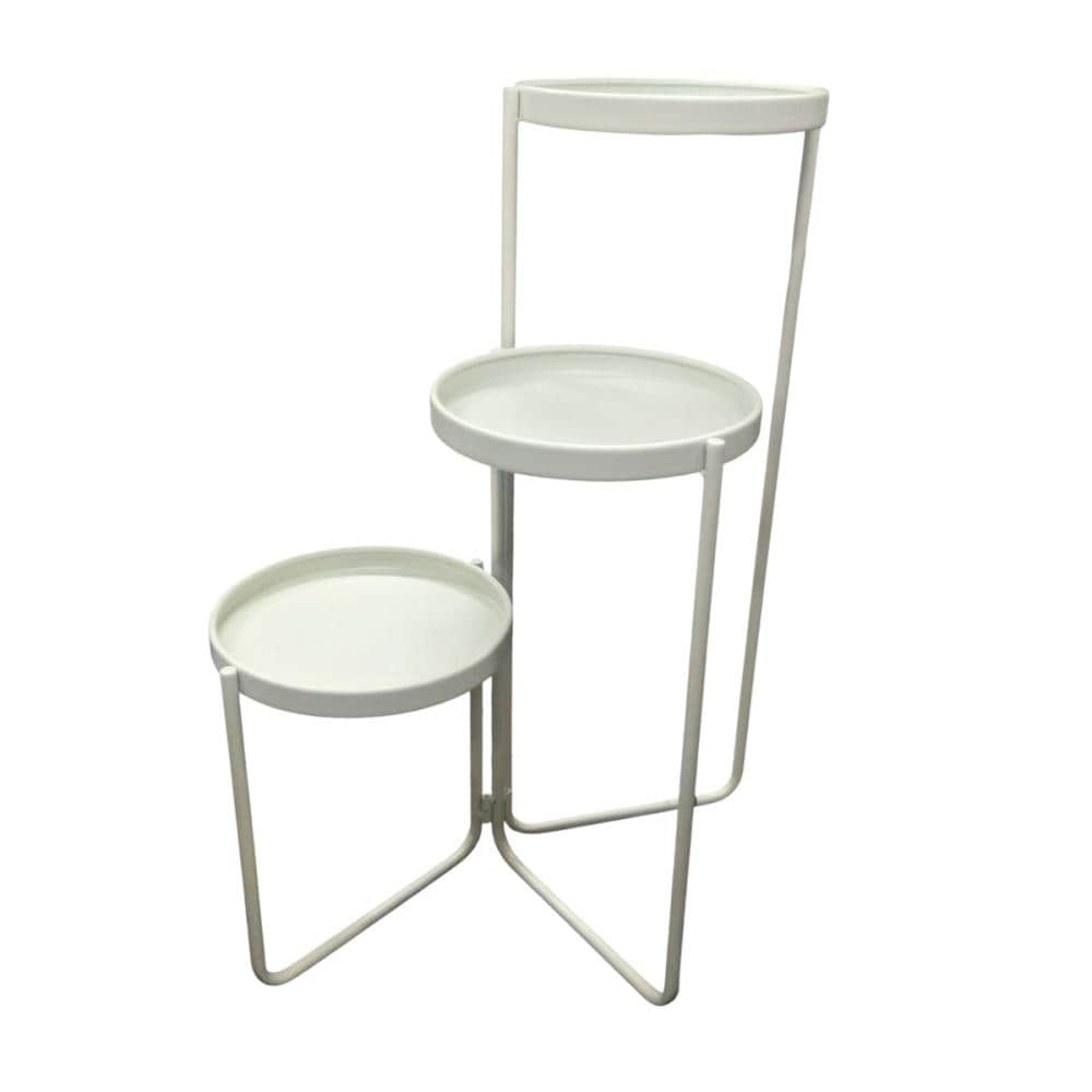 Ｂｒｅｅｚｙ　Ｇｒｅｅｎ　高低差を楽しめるプランツスタンド　３段　大