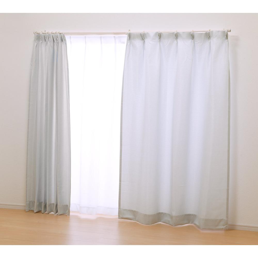 オーダーカーテン　ドレープカーテン　シード　グレー