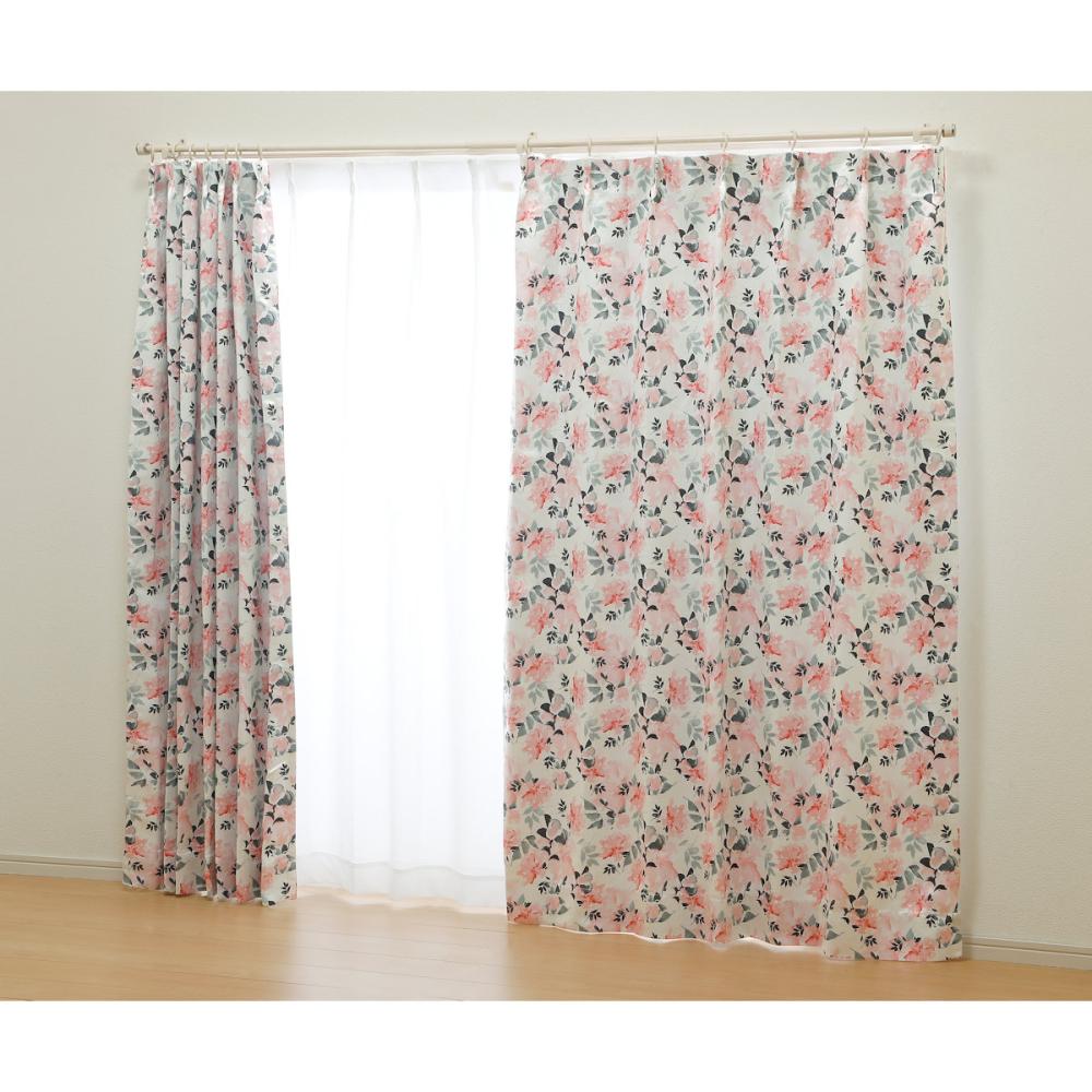 オーダーカーテン　ドレープカーテン　マリーポール　ピンク