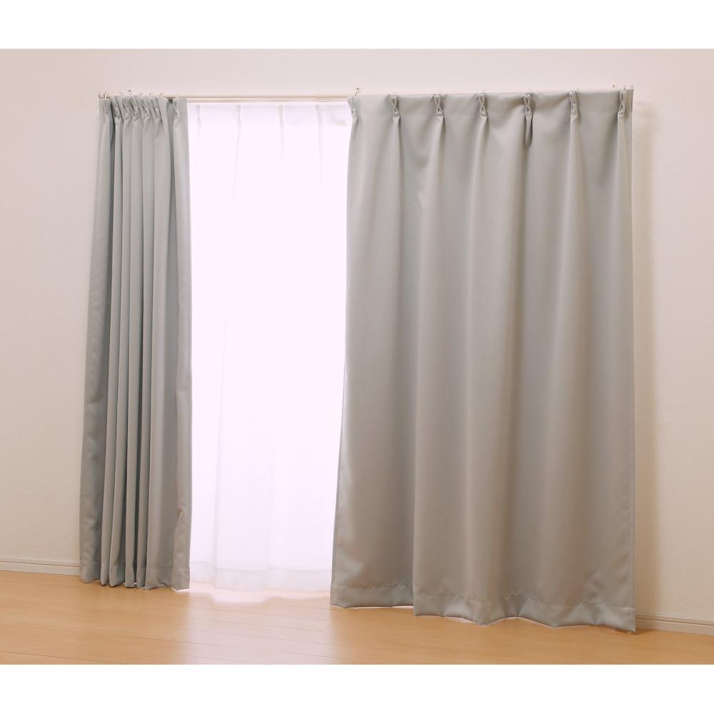 オーダーカーテン　ドレープカーテン　バーノン　グレー