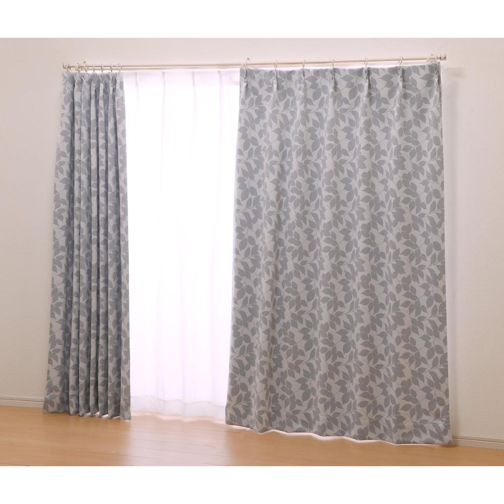 オーダーカーテン　ドレープカーテン　ハウル　グレー