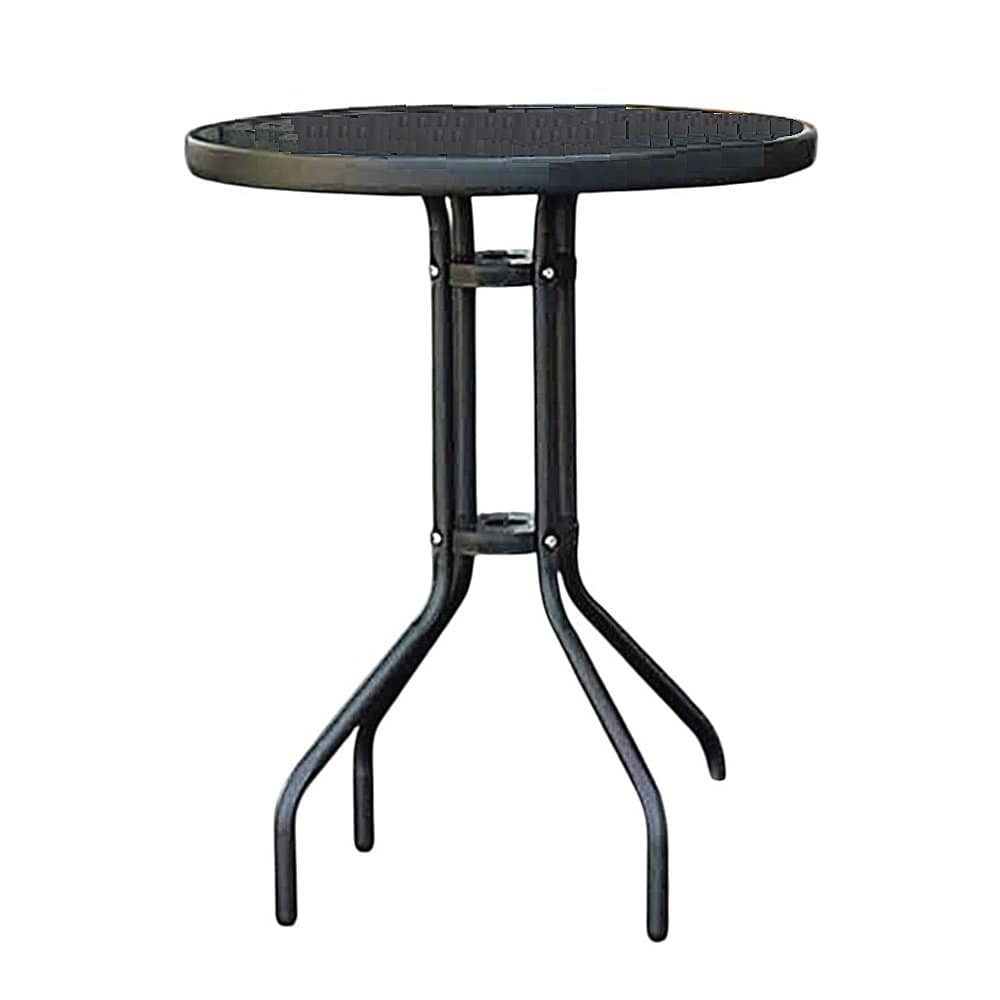 Ｂｒｅｅｚｙ　Ｇｒｅｅｎ　ガーデニングガラステーブル　ブラック　ＢＫ