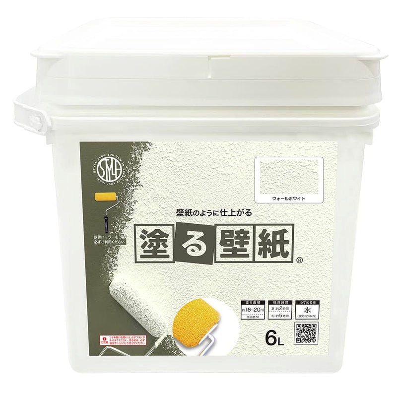 ニッペホームプロダクツ　塗る壁紙　ウォールホワイト　６Ｌ