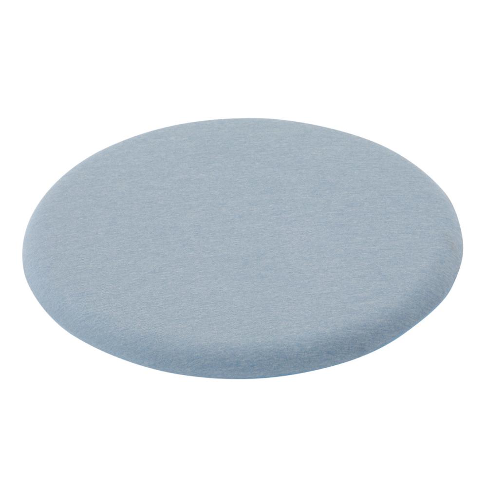 アテーナライフ　涼プラス冷感　ひんやりモチモチ　丸形低反発シートクッション　ブルー