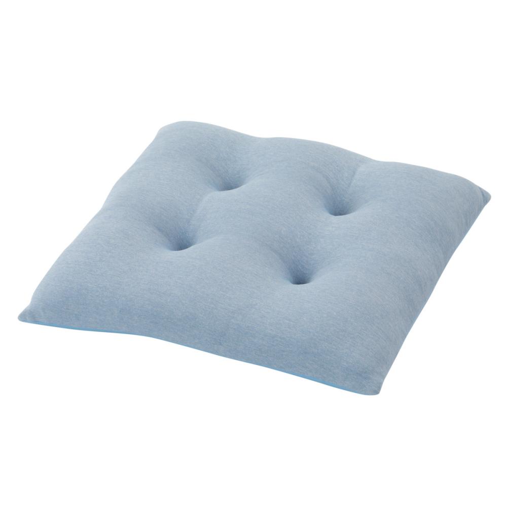 アテーナライフ　涼プラス冷感　ひんやりモチフワ　シートクッション　ブルー