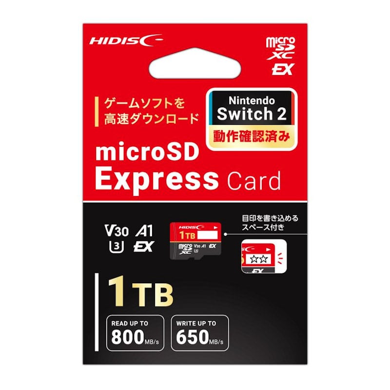 マイクロＳＤＸＣ　ＥＸＰＲＥＳＳカード１ＴＢ