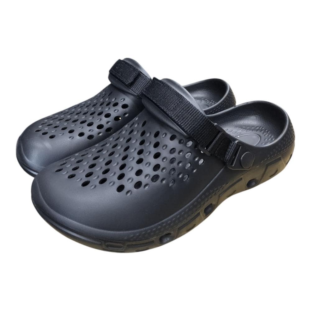 コメリ　バックストラップサンダル　防滑・水抜き　ブラック　Ｓ　２４～２５ｃｍ