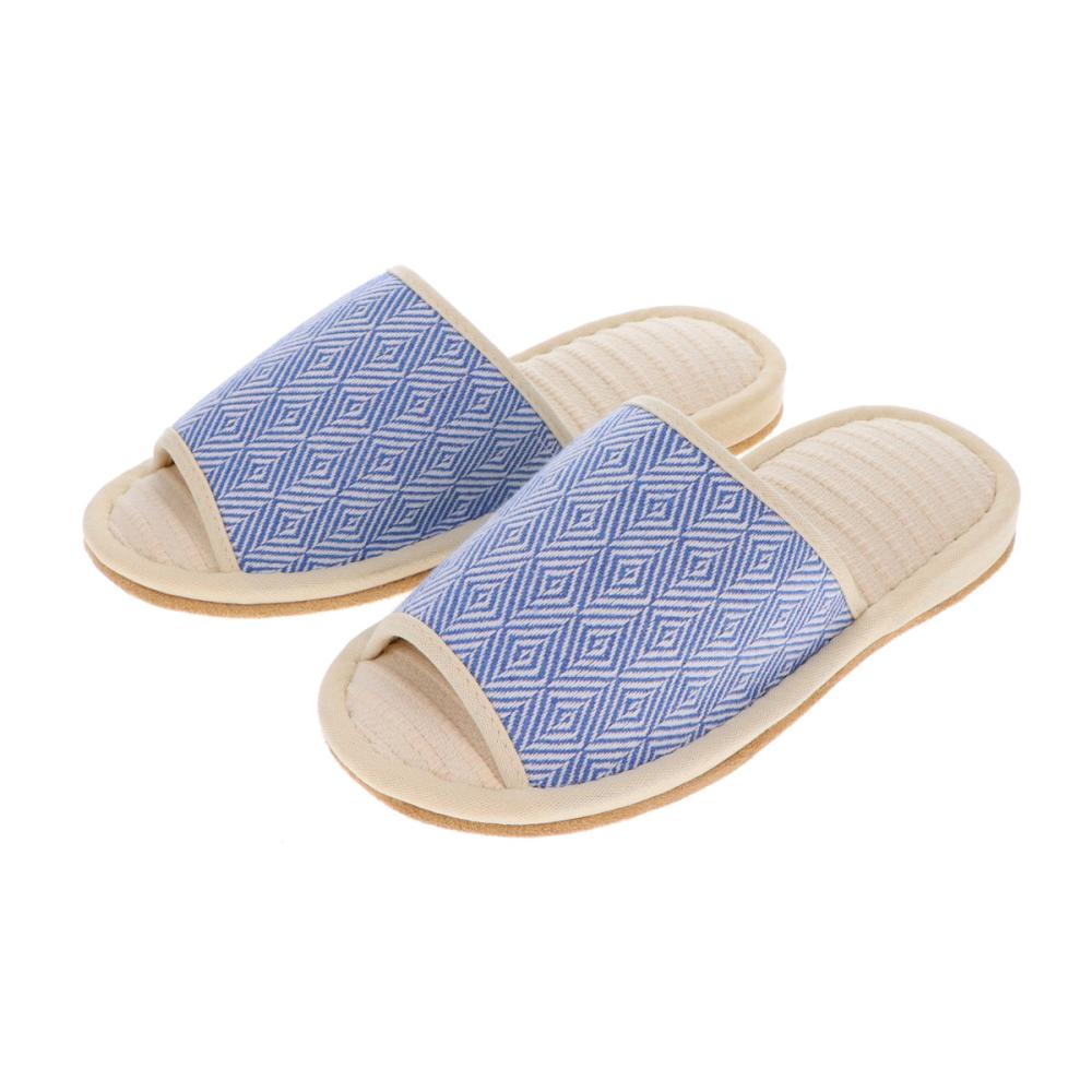 アテーナライフ　コットンスリッパ　ブルー　Ｍ