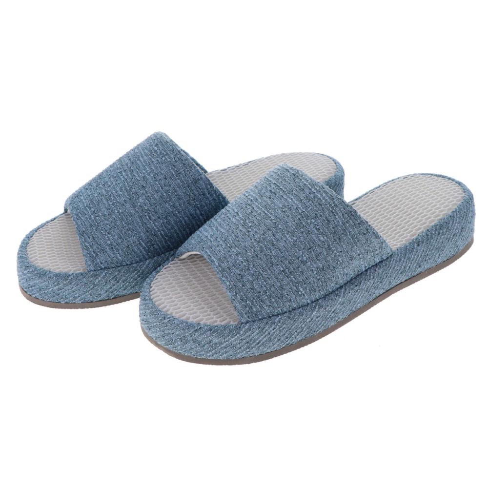 アテーナライフ　コンフォートダブルメッシュスリッパ　ブルー　Ｌ