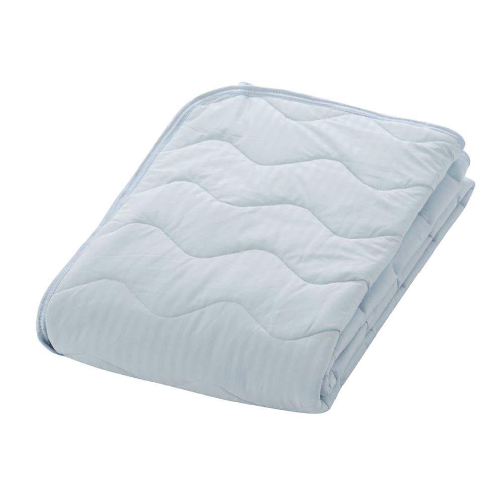 アテーナライフ　涼プラス強冷感　もちもち置くだけ敷パッド　爽やかプラス　ブルー　シングル　１００×２００ｃｍ