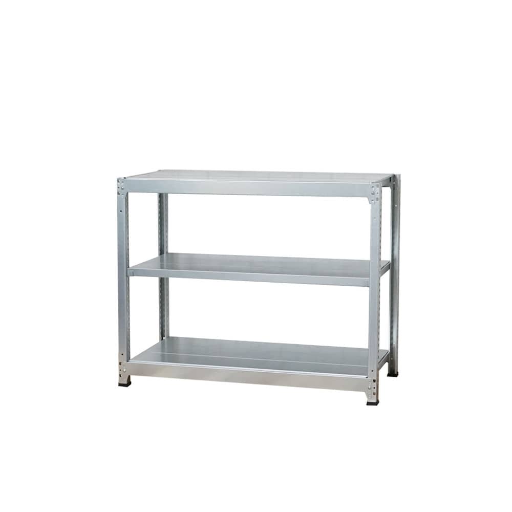 北島　軽中量棚１００ｋｇタイプ　単体３段　幅１２０×奥行３０×高さ７５ｃｍ