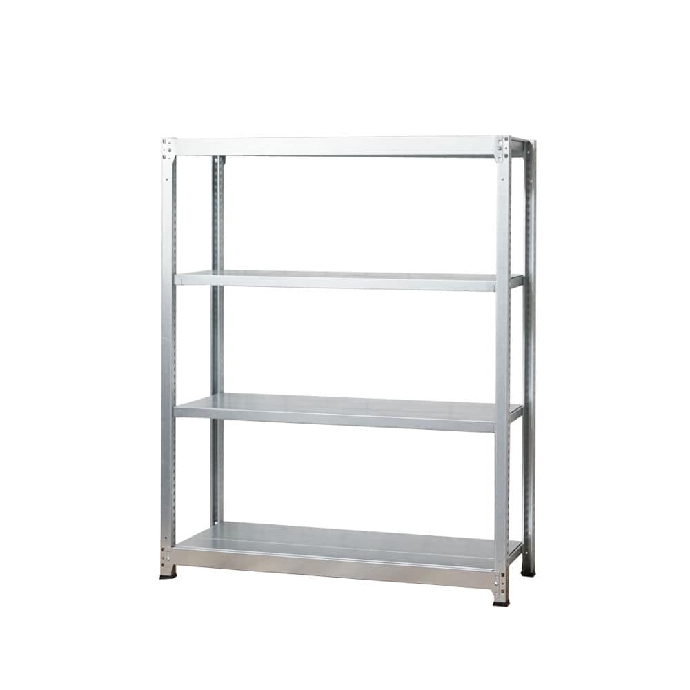 北島　軽中量棚１００ｋｇタイプ　単体４段　幅１５０×奥行４５×高さ１２０ｃｍ