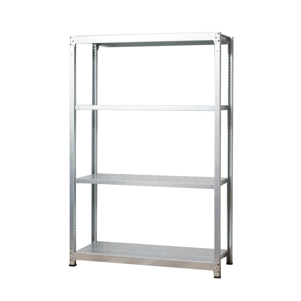 北島　軽中量棚１００ｋｇタイプ　単体４段　幅１５０×奥行３０×高さ１５０ｃｍ