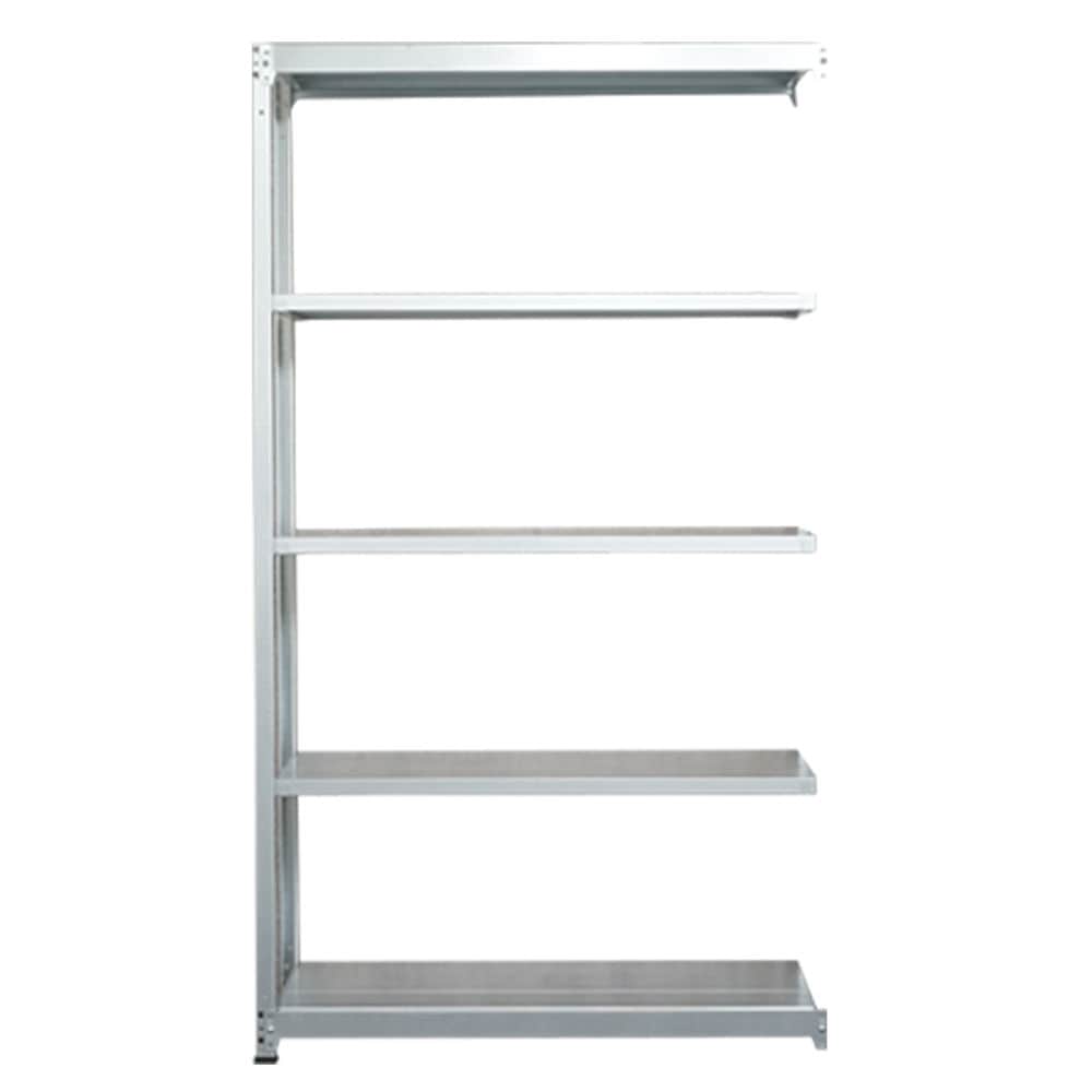 北島　軽中量棚１００ｋｇタイプ　連結５段　幅１２０×奥行４５×高さ２１０ｃｍ