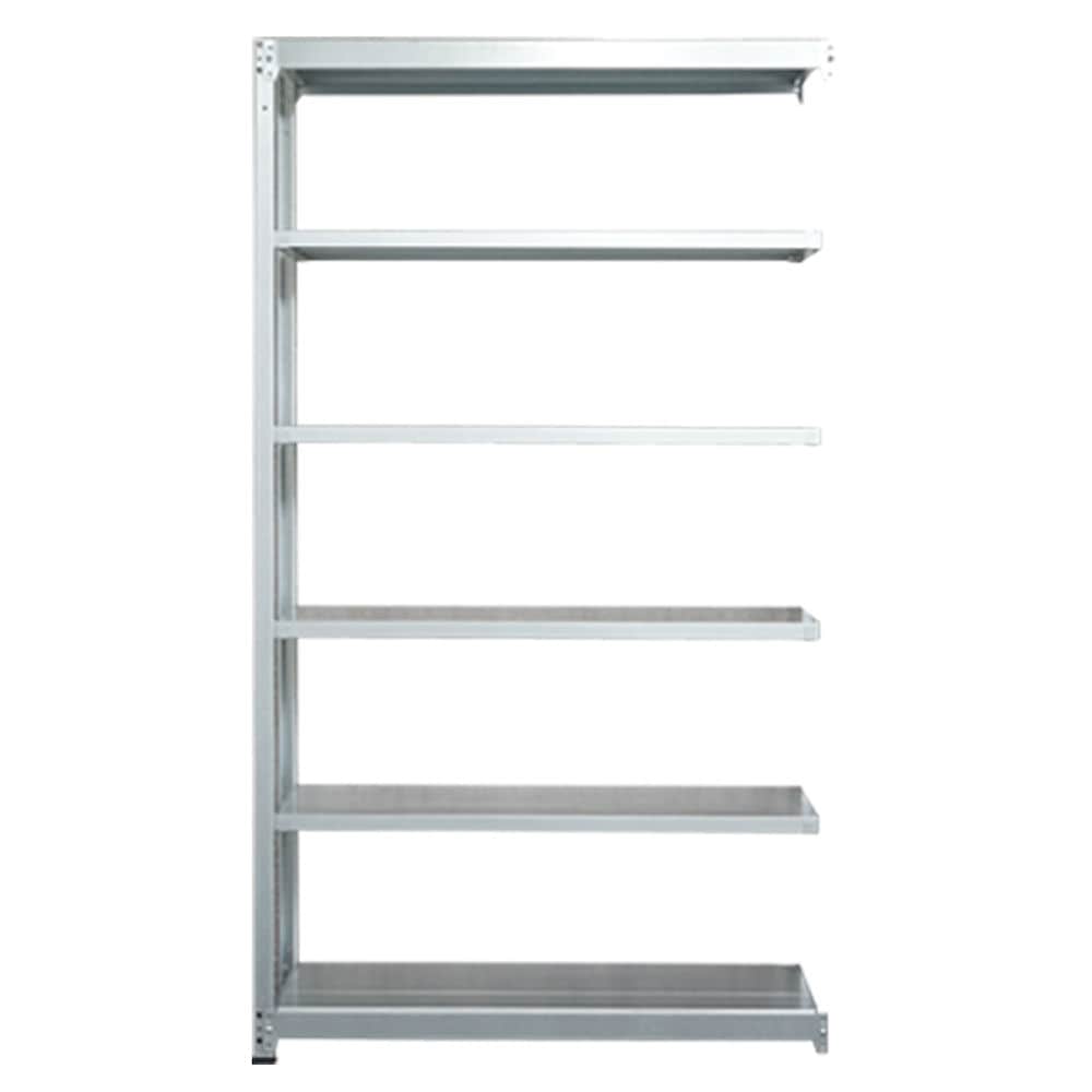 北島　軽中量棚１００ｋｇタイプ　連結６段　幅１２０×奥行４５×高さ２４０ｃｍ