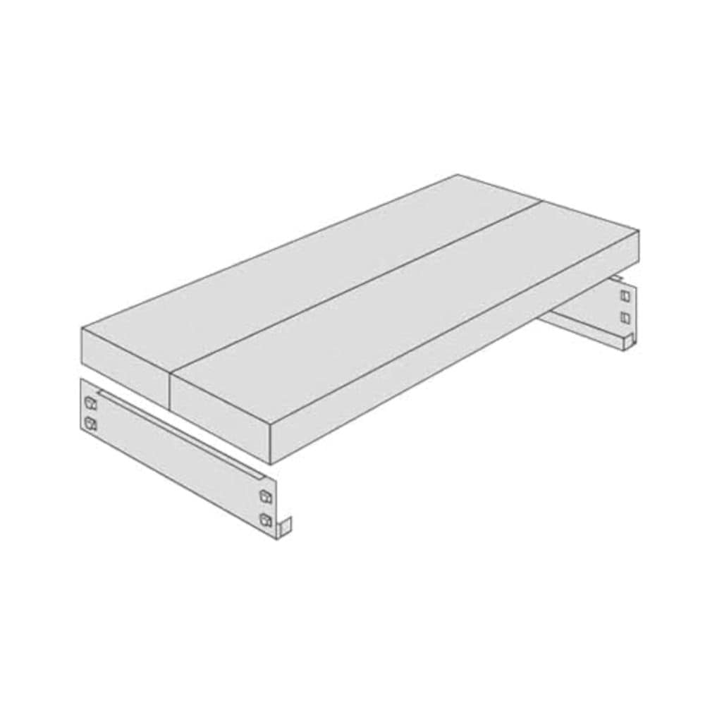 北島　軽中量棚１００ｋｇタイプ　追加板セット　幅１８０×奥行３０×高さ７ｃｍ
