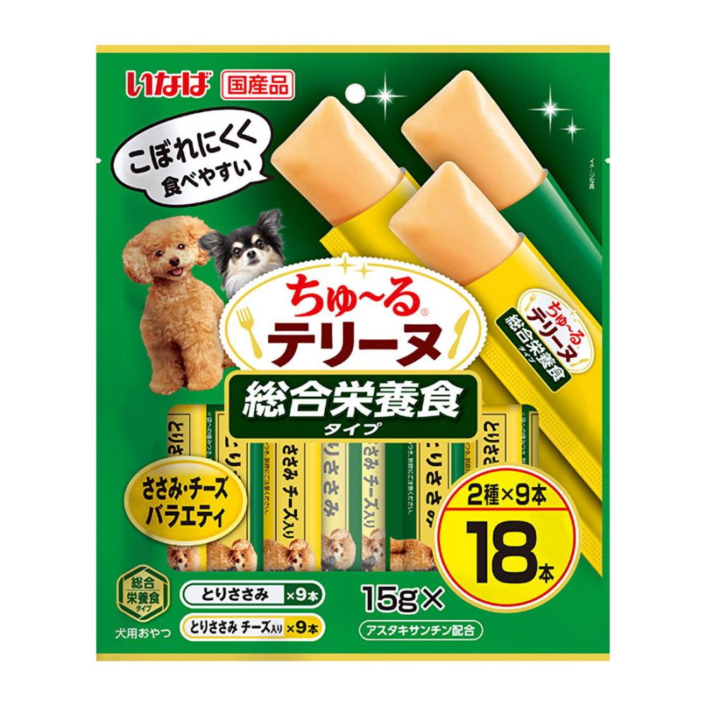 いなば　ちゅ～るテリーヌ　総合栄養食タイプ　ささみ・チーズバラエティ　１５ｇ×１８本
