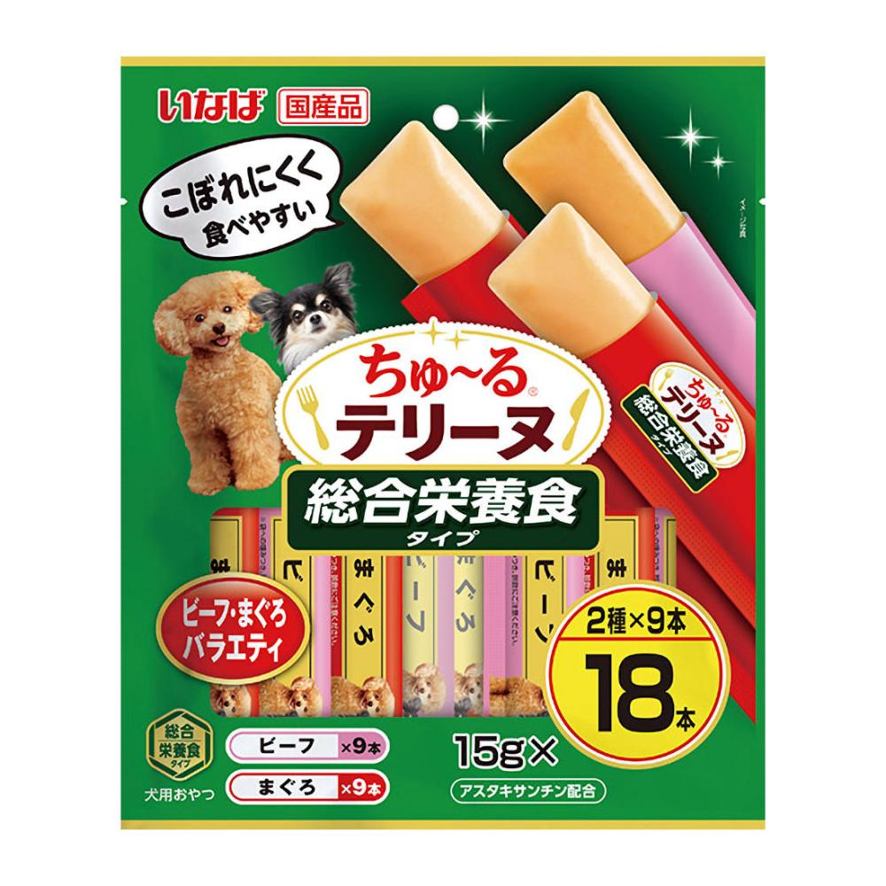 いなば　ちゅ～るテリーヌ　総合栄養食タイプ　ビーフ・まぐろバラエティ　１５ｇ×１８本