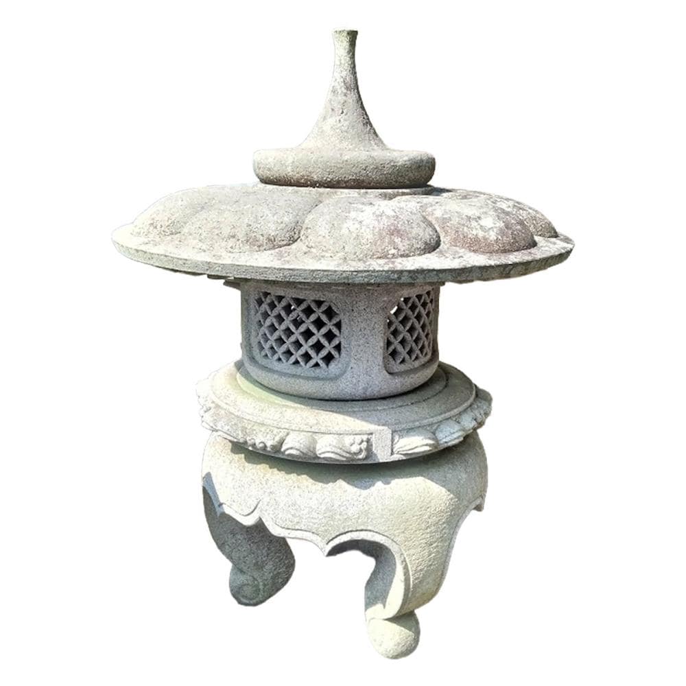 大光産業　灯篭　岡崎灯篭　夏山石　丸雪見　３尺