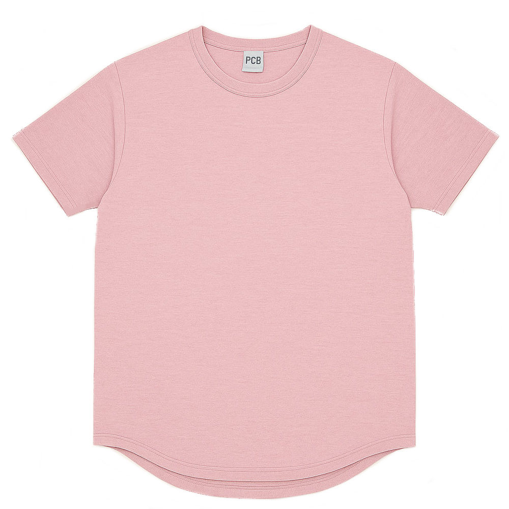 ボクラワークス　レディース　ラウンドヘム半袖Ｔシャツ　ピンク　Ｌ　１０１１８