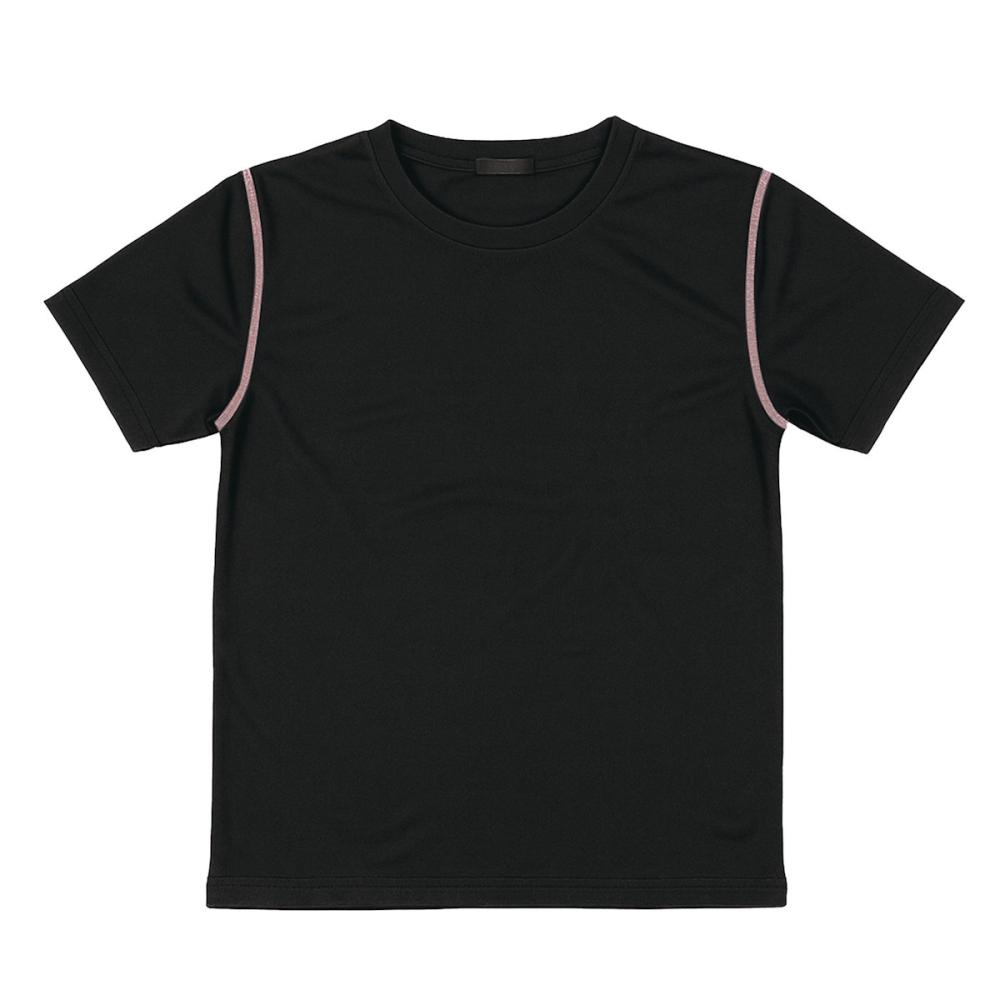 ボクラワークス　レディース　ドライハニカムメッシュ半袖Ｔシャツ　ブラック　Ｌ　９００１