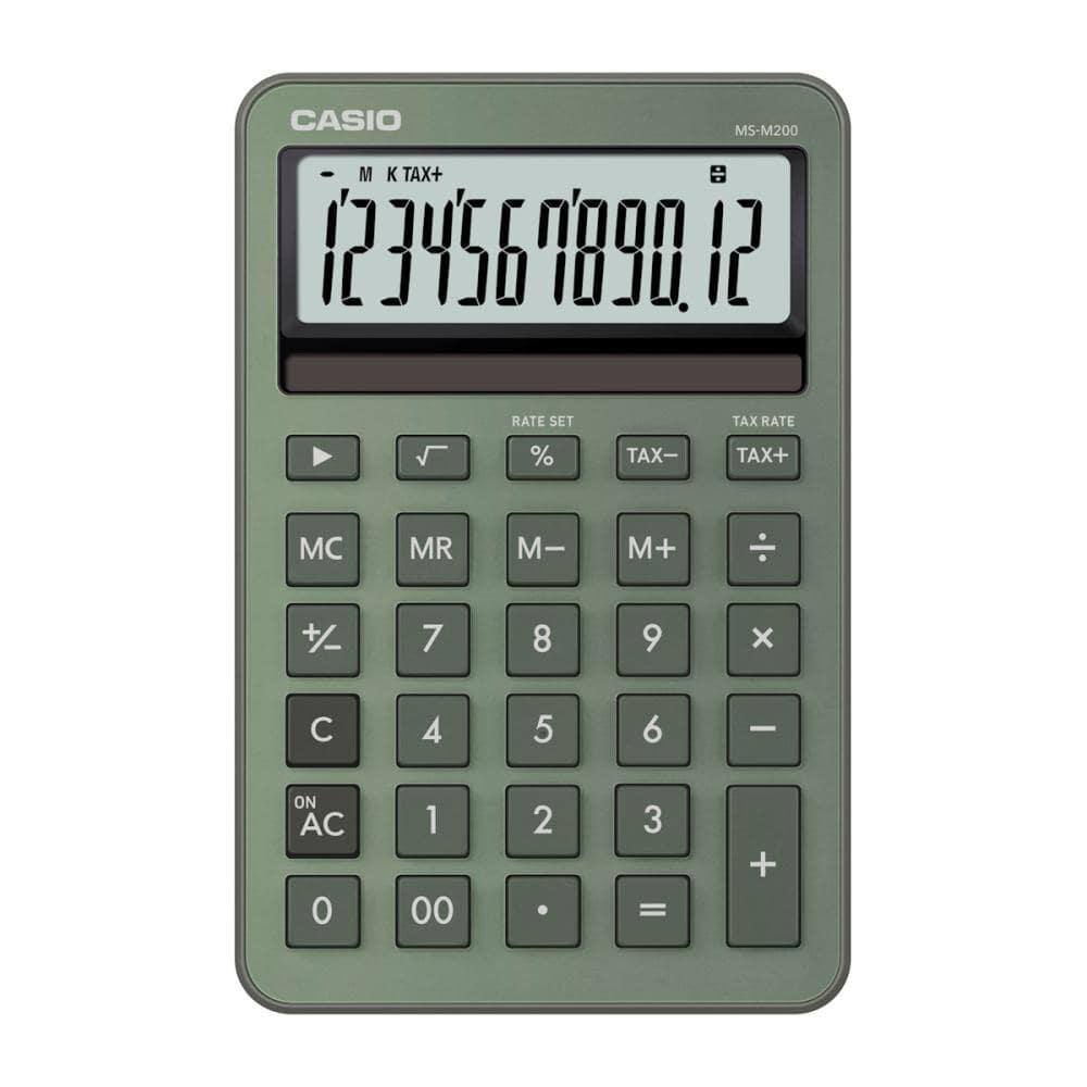 ＣＡＳＩＯ電卓　ＭＳ－Ｍ２００－ＧＮ－Ｎ