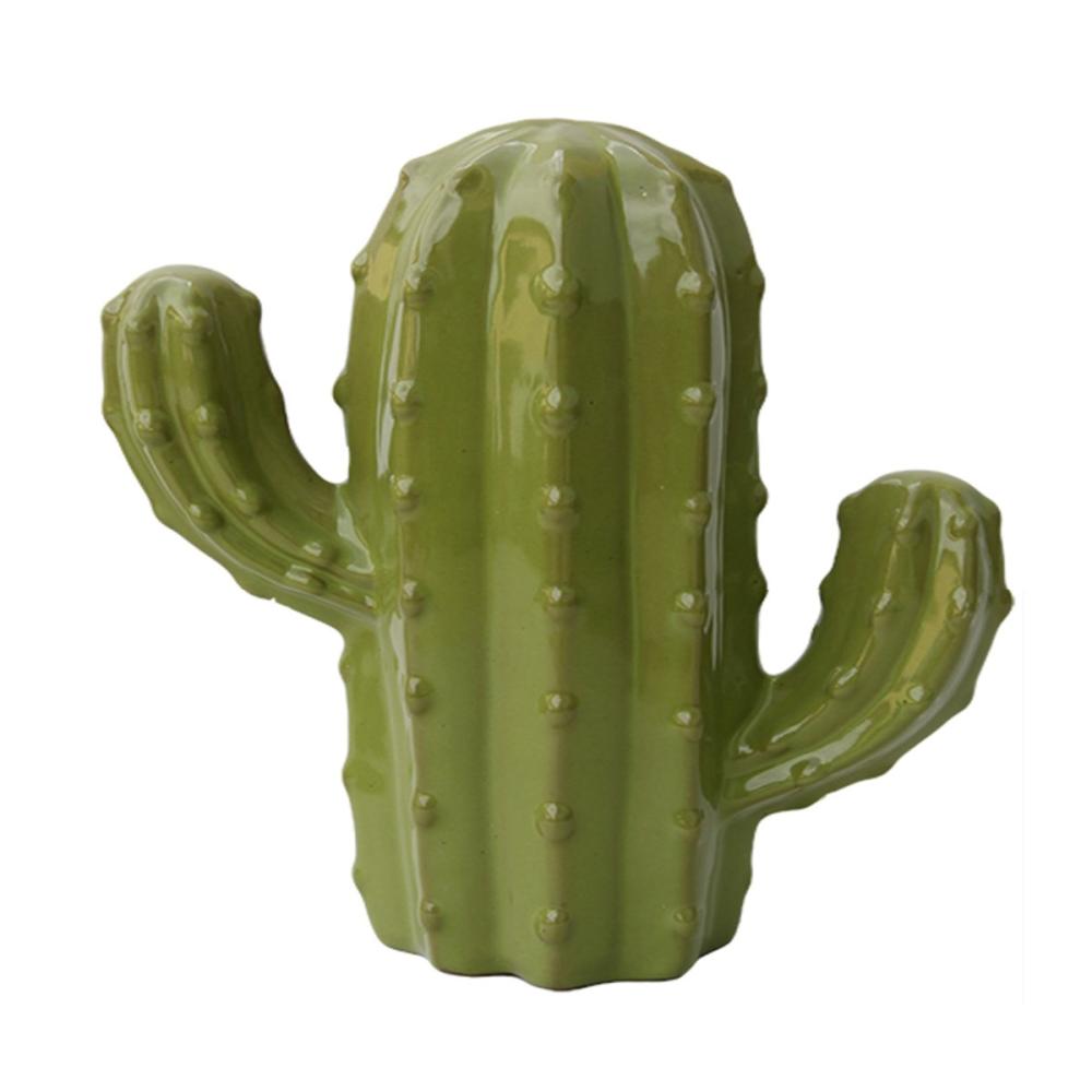 Ｂｒｅｅｚｙ　Ｇｒｅｅｎ　セラミックオブジェ　サボテン　大