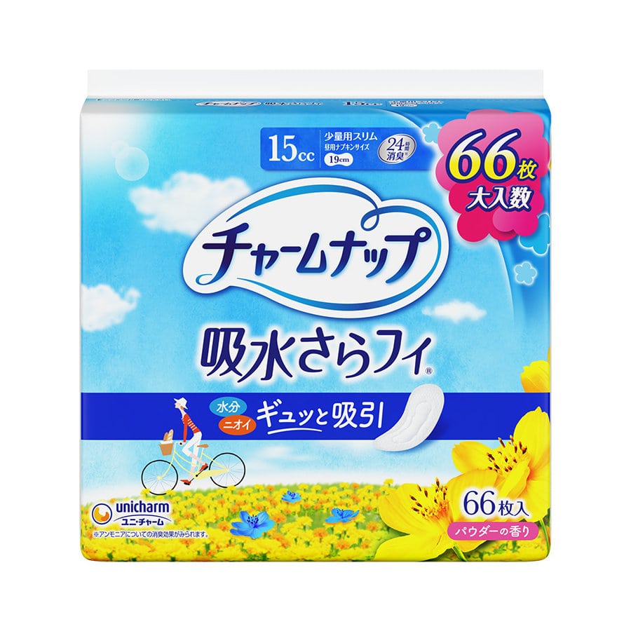 ユニ・チャーム　チャ－ムナップ　吸水さらフィ　少量用　１５ｃｃ　６６枚