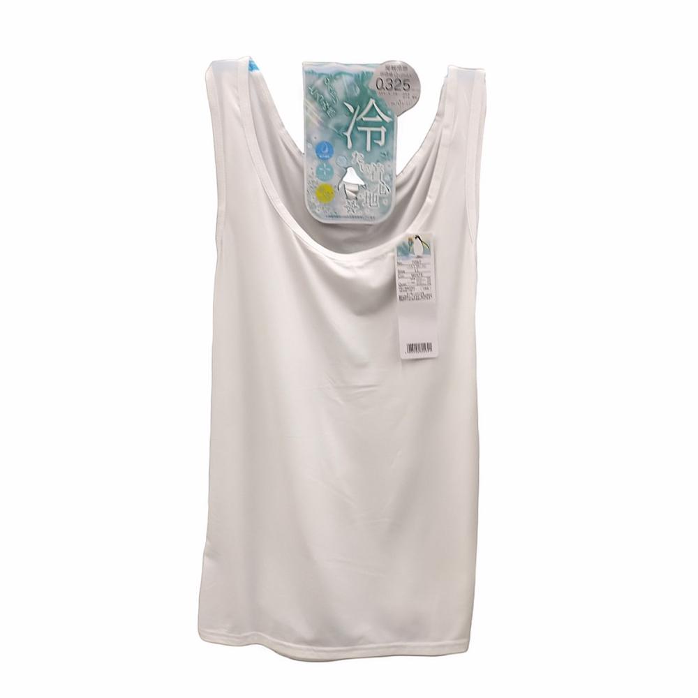 接触冷感　タンクトップ　ホワイト　ＬＬ