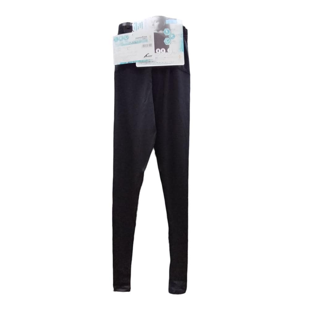 レディース　スパッツ　ナノファイン制菌加工　ＵＶカット　コンプレッション　ブラック　ＬＬ