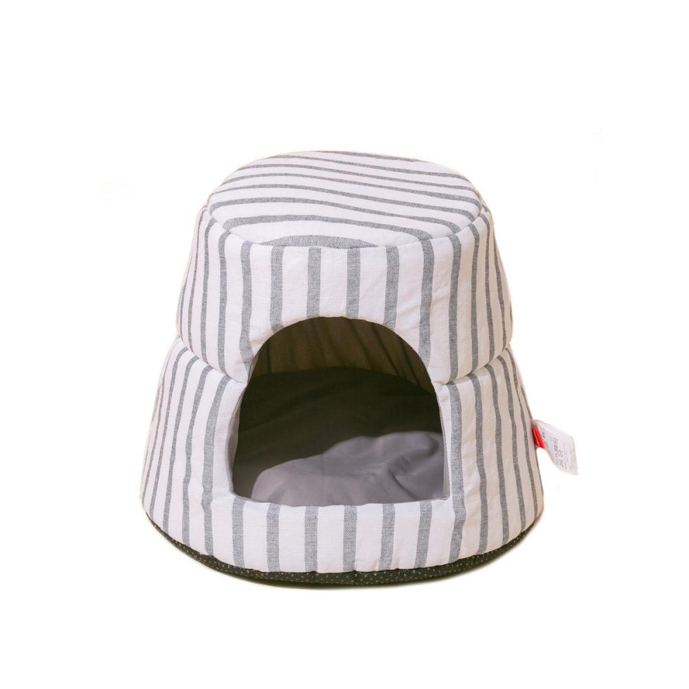 Ｐｅｔａｍｉ　冷感ペットベッド　２Ｗａｙハウス　ボーダー