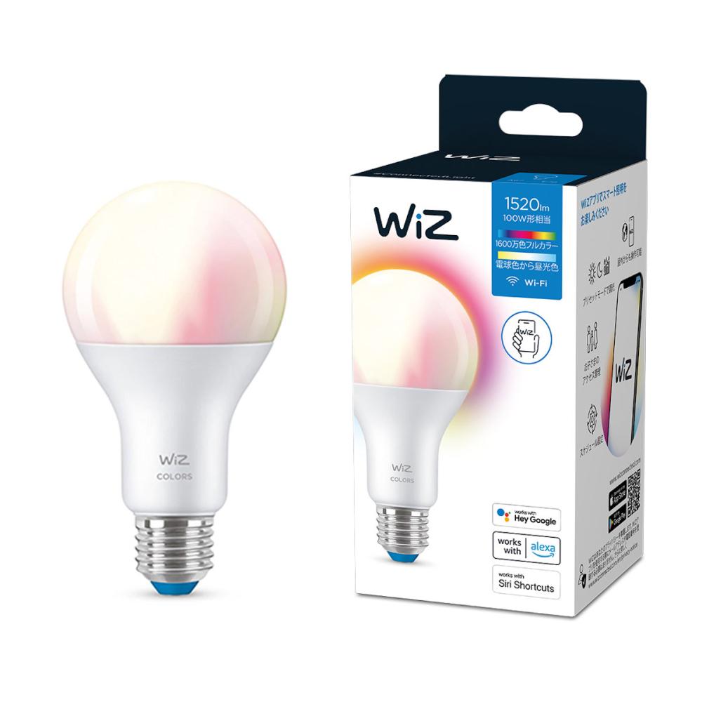 ＷＩＺ　スマートＬＥＤ電球　１００Ｗ　Ｅ２６　マルチカラー　ＷＩＺ０２ＭＣ－１００Ｗ