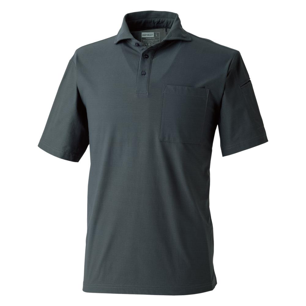 ＨＯＰ－ＳＣＯＴ　ＵＶドライストレッチ半袖ポロシャツ　Ｌ・グレー　Ｌ　７００４１１