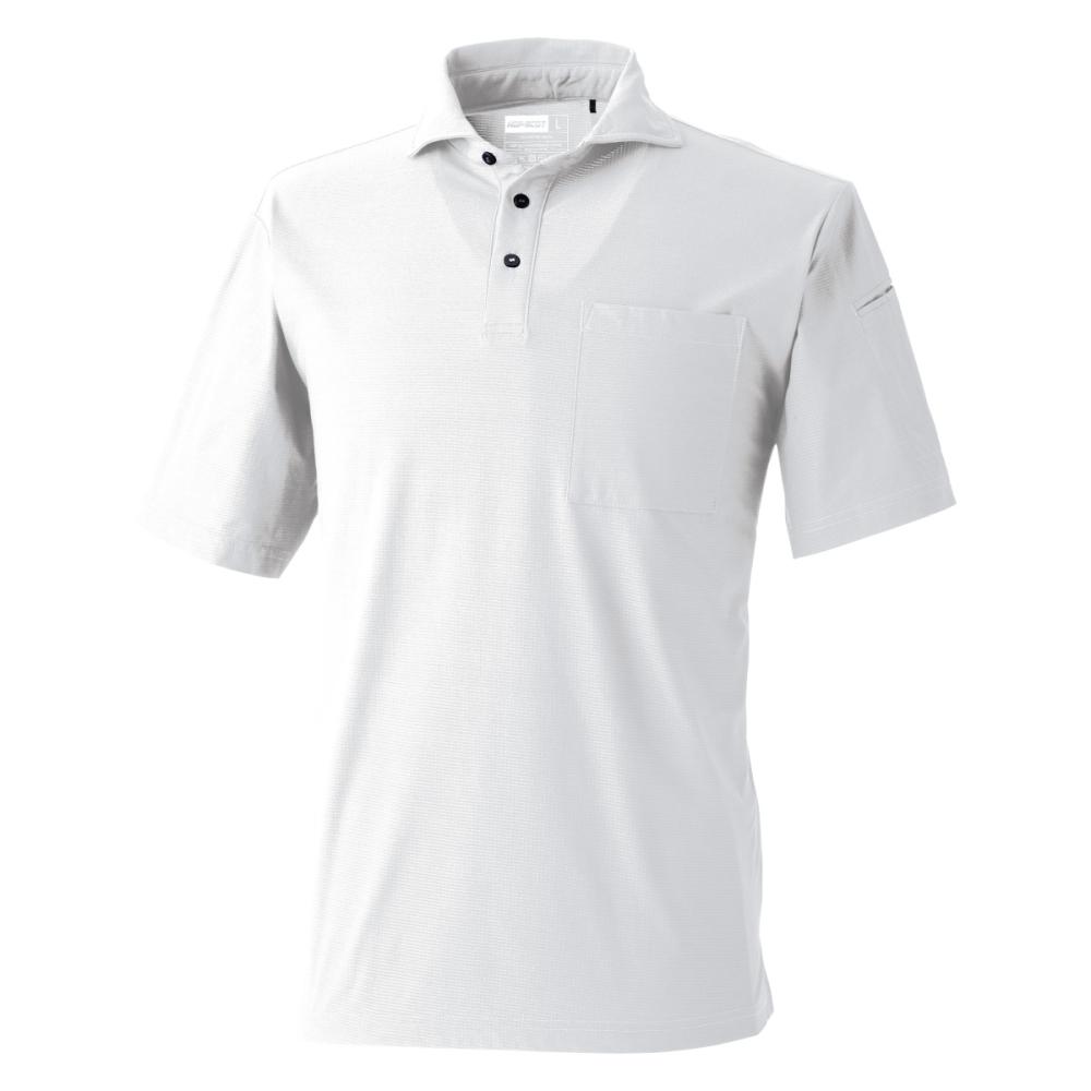 ＨＯＰ－ＳＣＯＴ　ＵＶドライストレッチ半袖ポロシャツ　ブライトホワイト　Ｌ　７００４１１