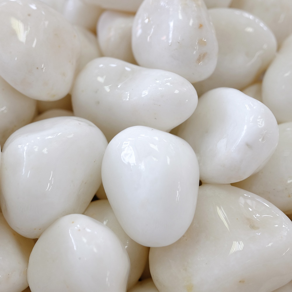 大光産業（ＴＡＩＫＯＨ）　高級白玉石　白仙　１．５寸　３０－４０ｍｍ　１０ｋｇ