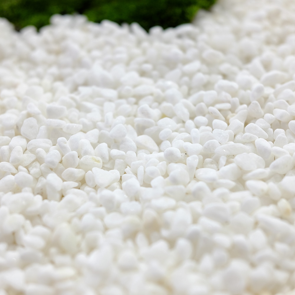 大光産業（ＴＡＩＫＯＨ）　高級白玉石　白仙　７厘　２－４ｍｍ　１０ｋｇ