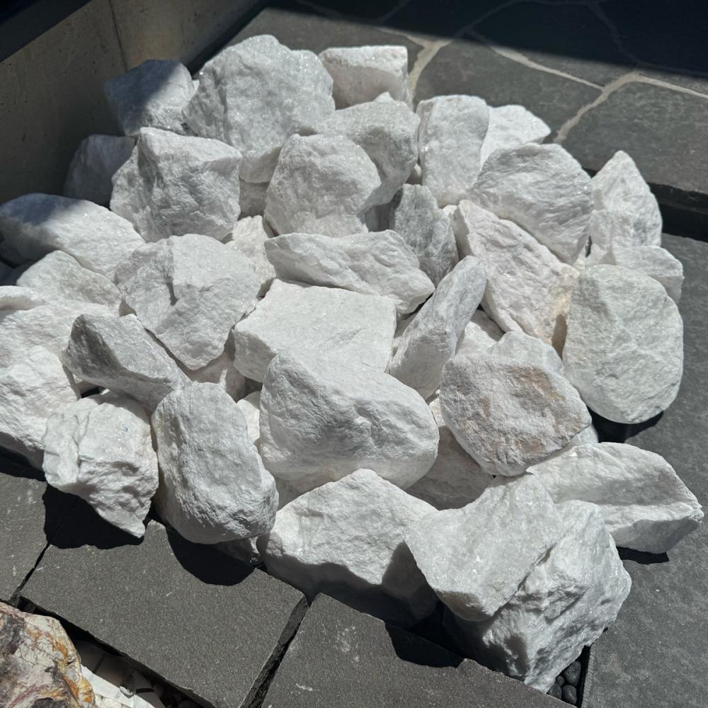 大光産業（ＴＡＩＫＯＨ）　マーブルホワイトロック　９０－１２０ｍｍ　２０ｋｇ