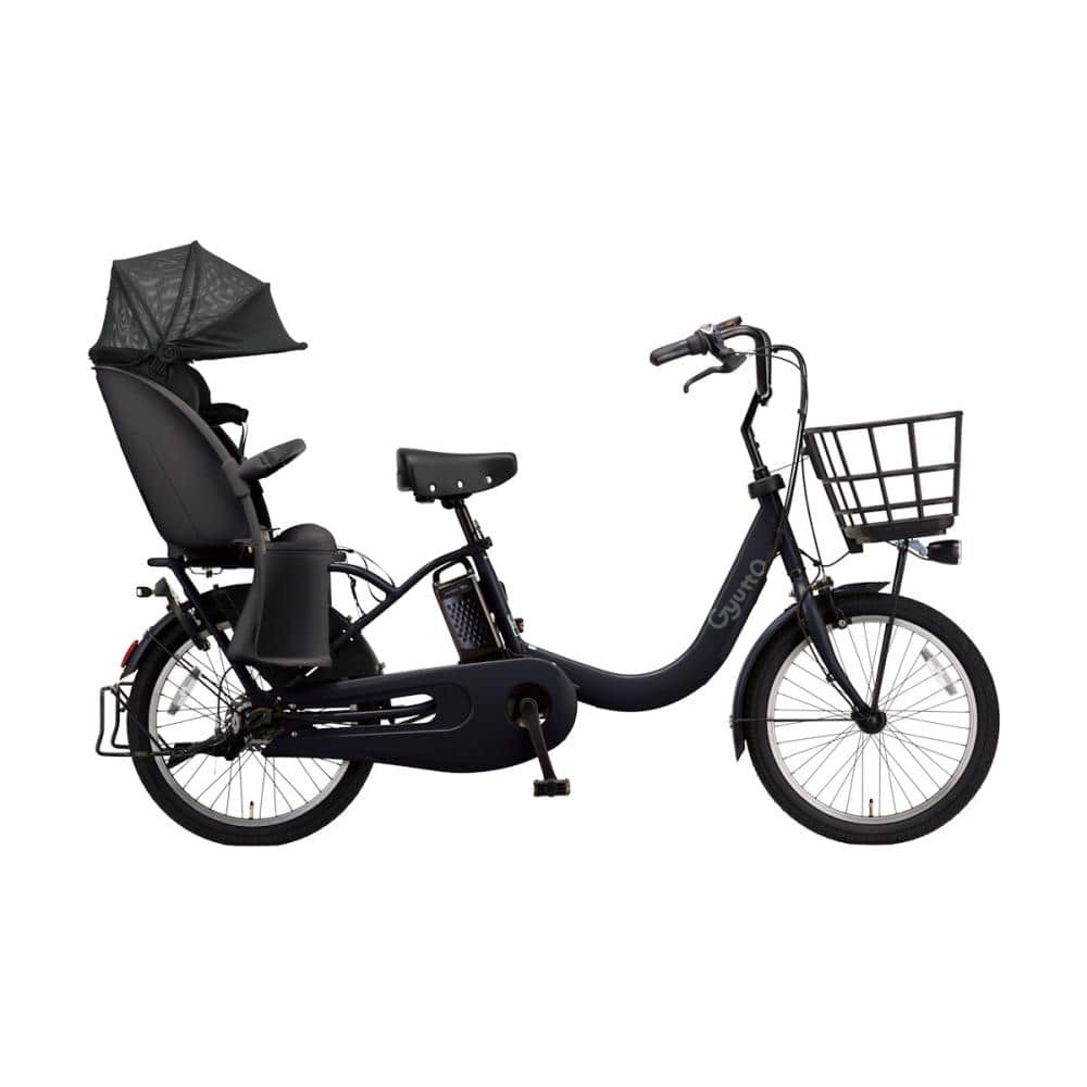 パナソニック　電動アシスト自転車　ギュットクルームＲ・ＤＸ　２０インチ　マットチャコールブラック　Ｐ２６