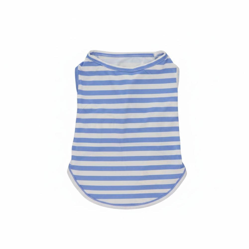Ｐｅｔａｍｉ　冷感ペットウェア　ボーダー　ブルー　２号