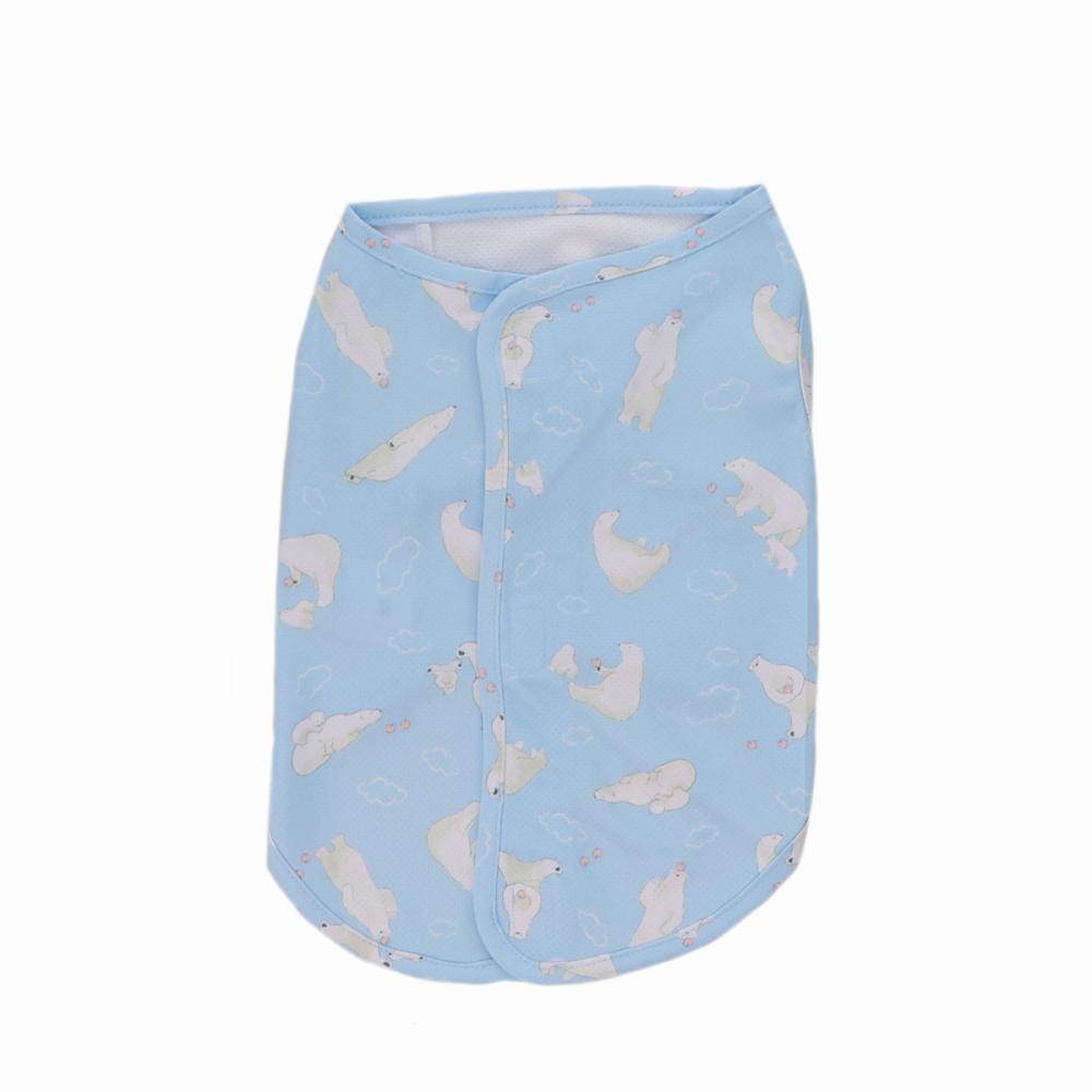 Ｐｅｔａｍｉ　着やすい冷感ベスト　白くま　ブルー　２号