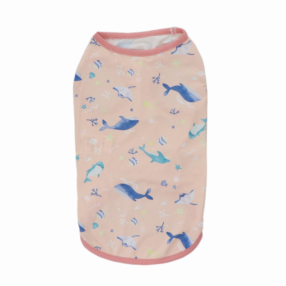 Ｐｅｔａｍｉ　冷感ペットウェア　マリン　ピンク　３号ロング