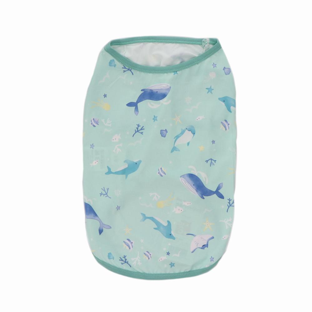 Ｐｅｔａｍｉ　冷感ペットウェア　マリン　グリーン　４号