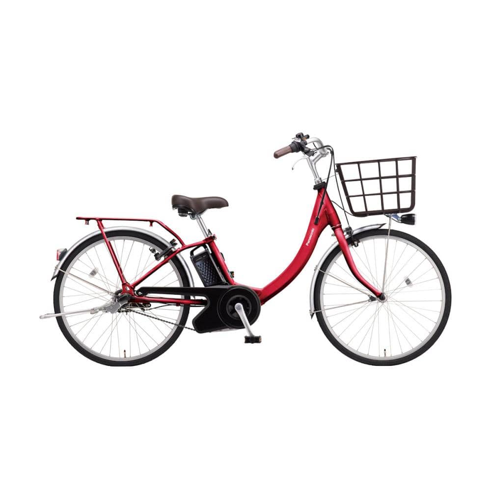 パナソニック　電動アシスト自転車　ビビ・ＳＬ　２４インチ　ソニックローズレッド　Ｐ２６
