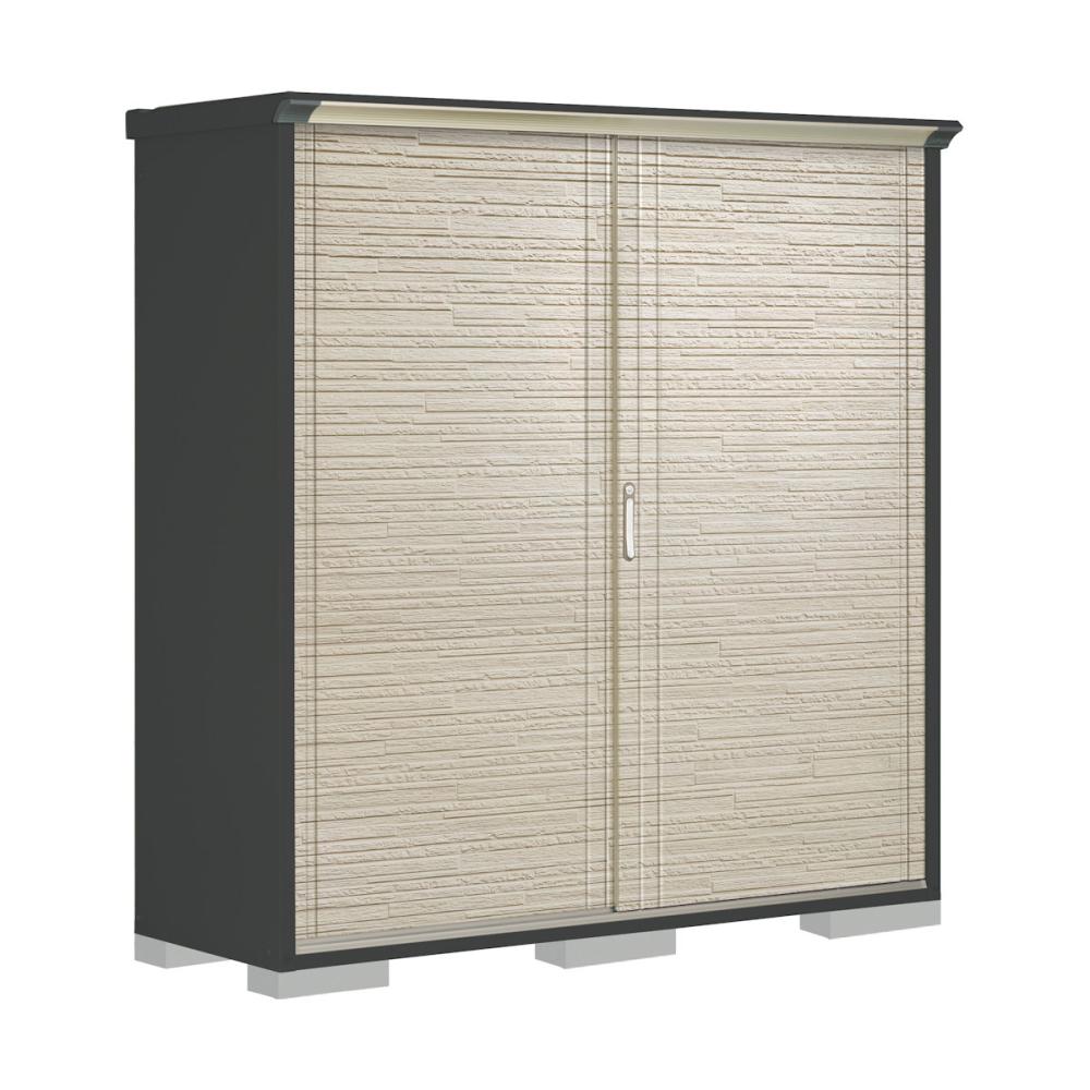 タクボ物置　ペインタ　（ＧＰ）　本体アイボリーブラック　間口１８８×奥行６５×高さ１９０ｍｍ　全面棚タイプ　ＳＤメタル　ＰＹ－１９６ＡＦＥ１