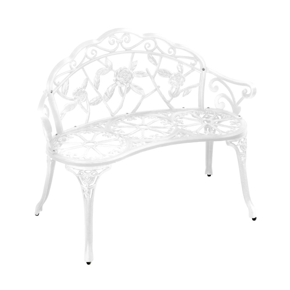 谷村実業　アルミガーデンベンチ　ホワイト