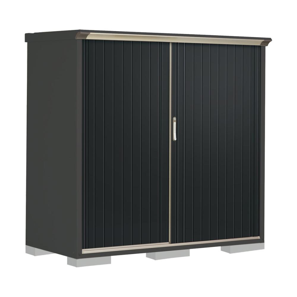 タクボ物置　ペインタ　（ＧＰ）　本体アイボリーブラック　間口１７０×奥行７５×高さ１６０ｍｍ　全面棚タイプ　ＳＤメタル　ＰＹ－１７７ＢＦＥ１